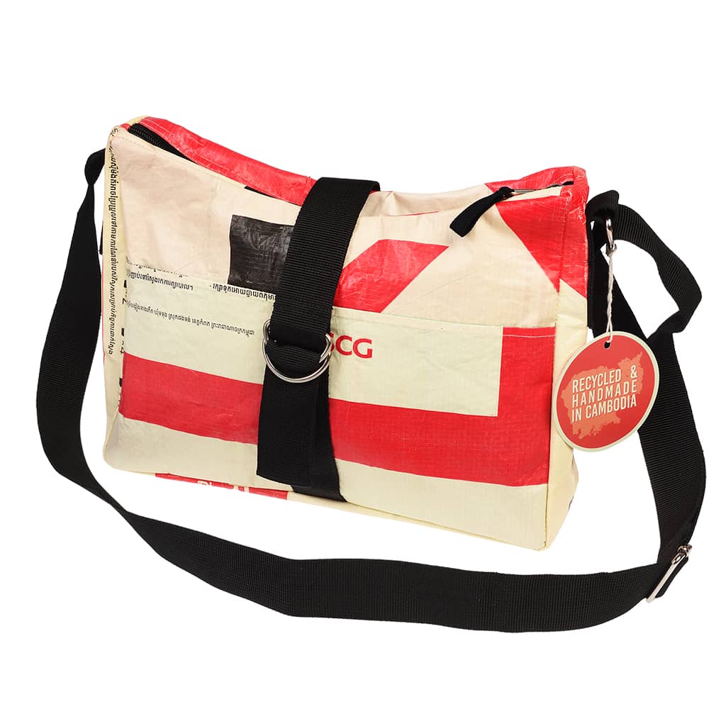 תיק צד בינוני מפלסטיק ממוחזר