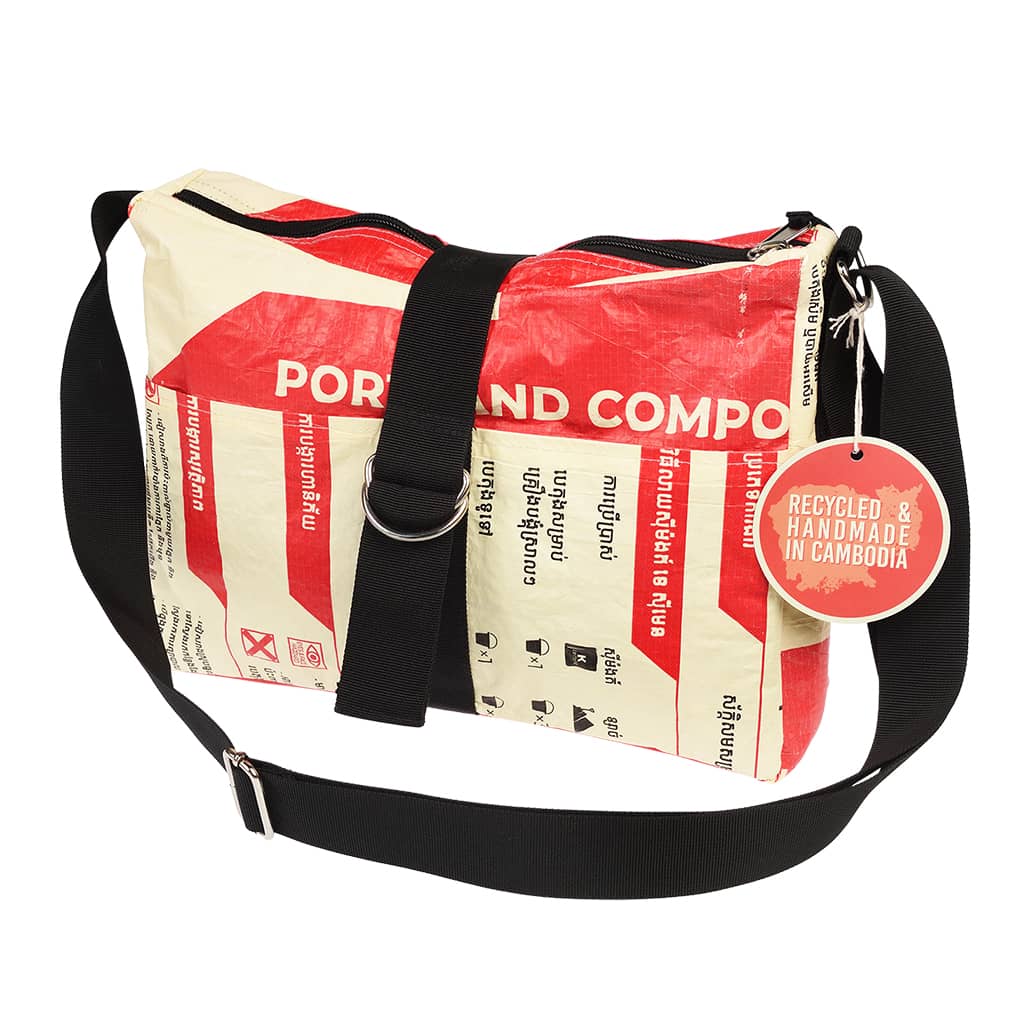 תיק צד בינוני מפלסטיק ממוחזר