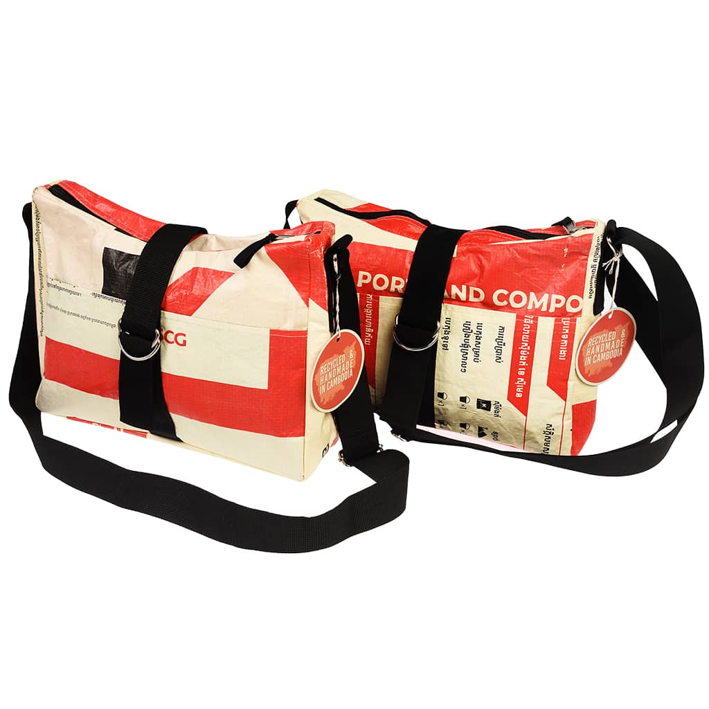 תיק צד בינוני מפלסטיק ממוחזר