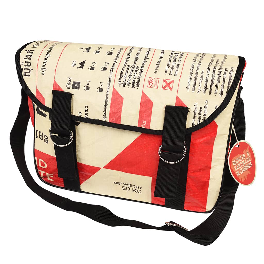 תיק צד גדול מפלסטיק ממוחזר