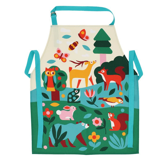 סינר לילדים - הדפס חיות יער