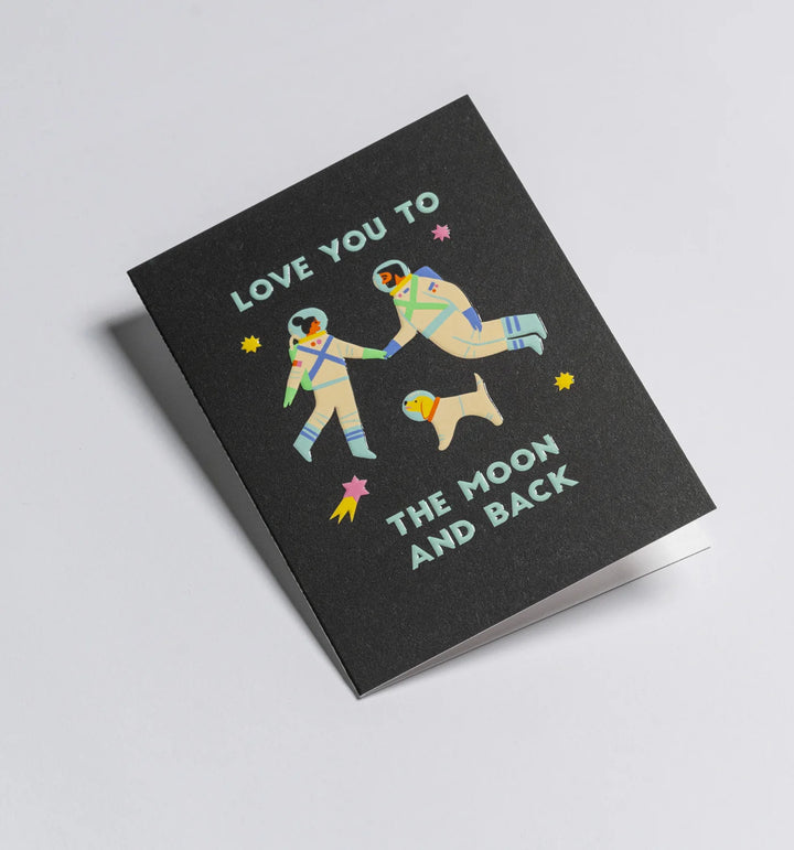 מיני כרטיס ברכה: Love You to The Moon and Back