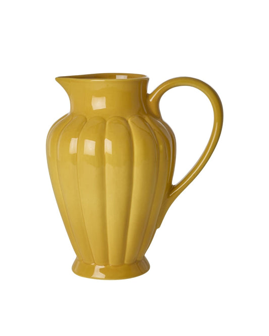 קנקן קרמיקה צהוב חרדל