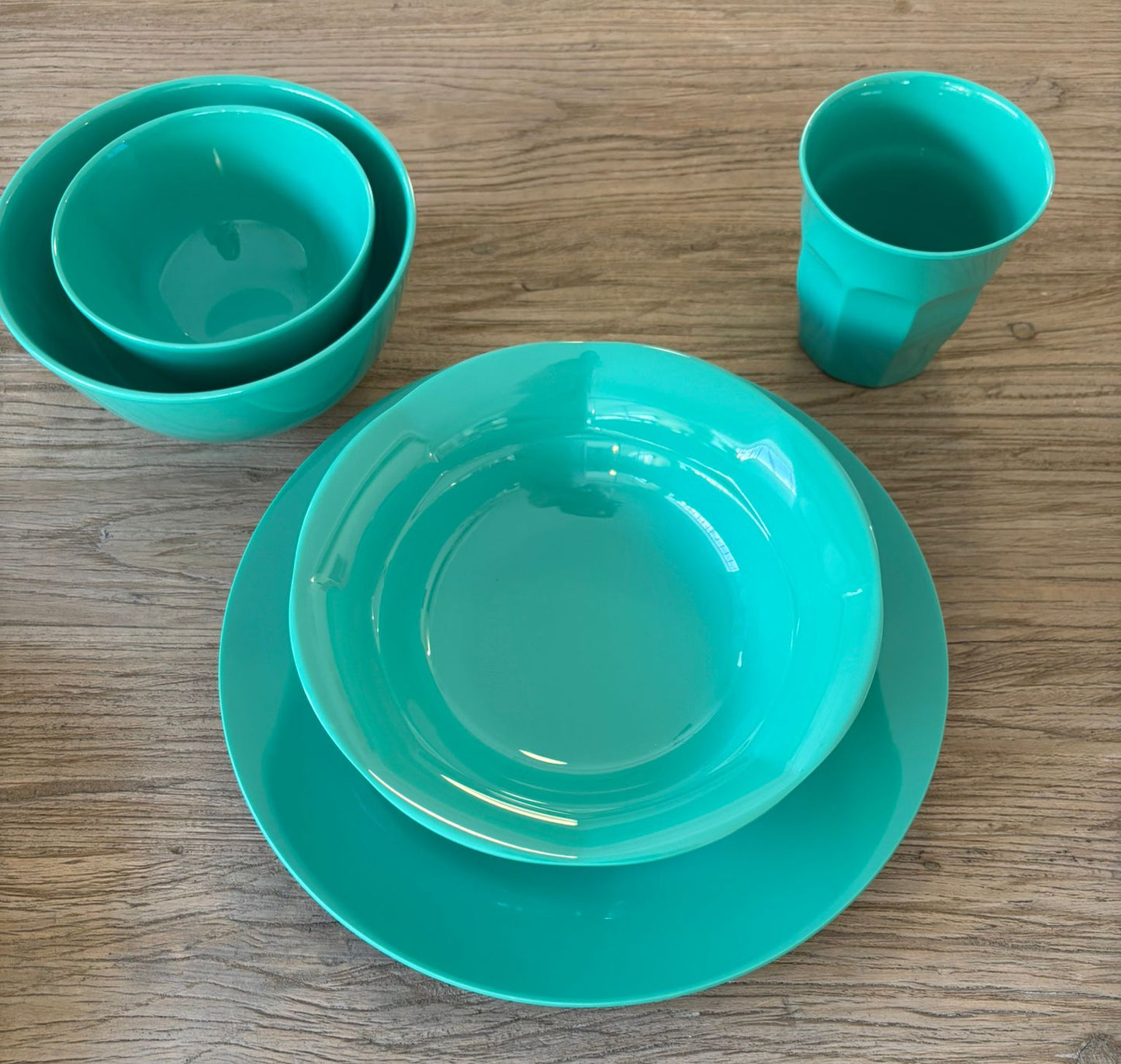 RICE DK | קערית מלמין חלקה מסט - ירוק אמרלד בהיר TC