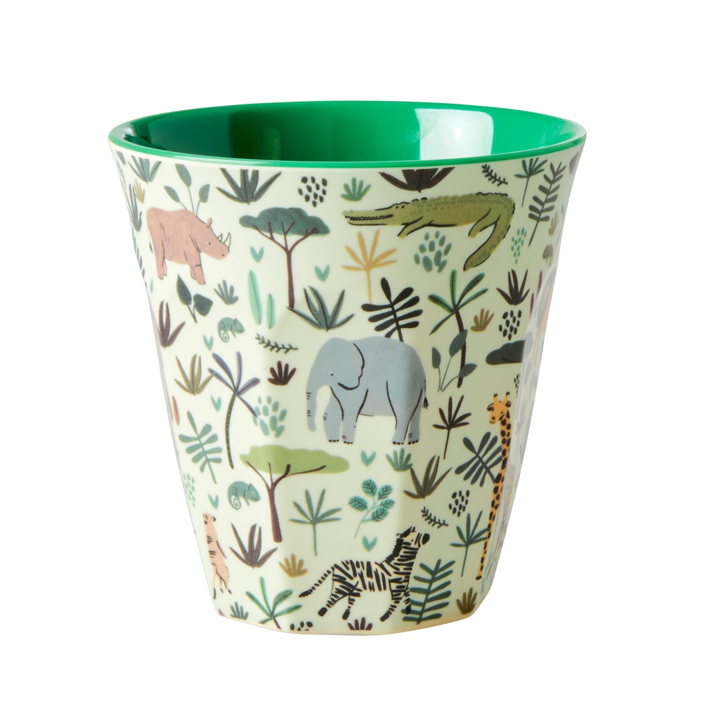 כוס מלמין פאנקי ג'ונגל ירוק