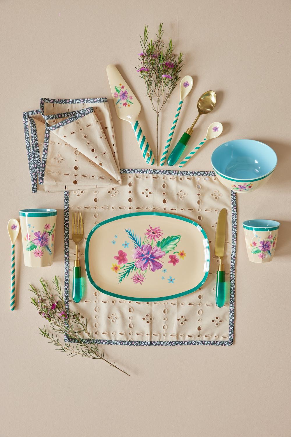 קערת מלמין הפרחים של ארדה