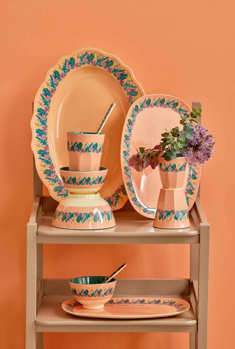 קערית מלמין פרחי הילדה