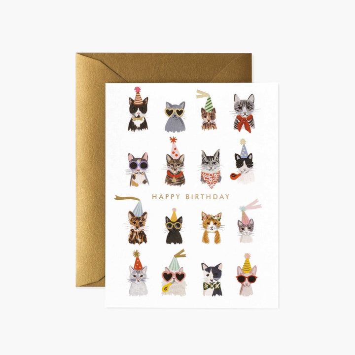 כרטיס ברכה: Cool Cats חתולים BDAY