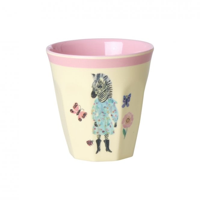 כוס מלמין מיני טוטון איורי חיות נטלי לאטה -זברה