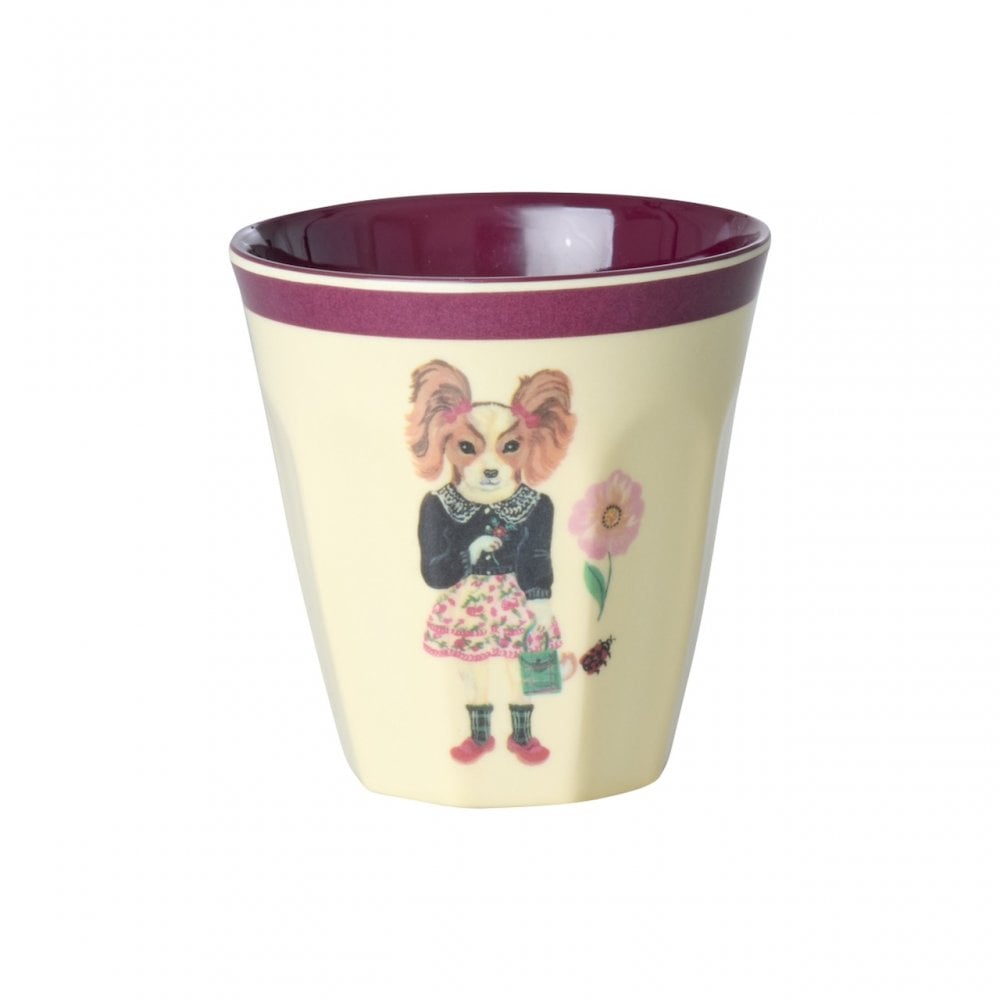 כוס מלמין מיני טוטון איורי חיות נטלי לאטה -כלבה