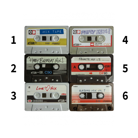 קופסת פח: Vintage Cassette קסטה
