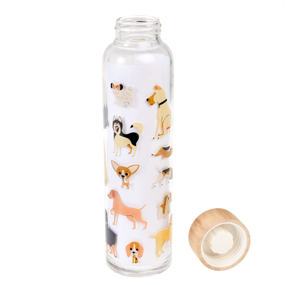 בקבוק זכוכית כלבים