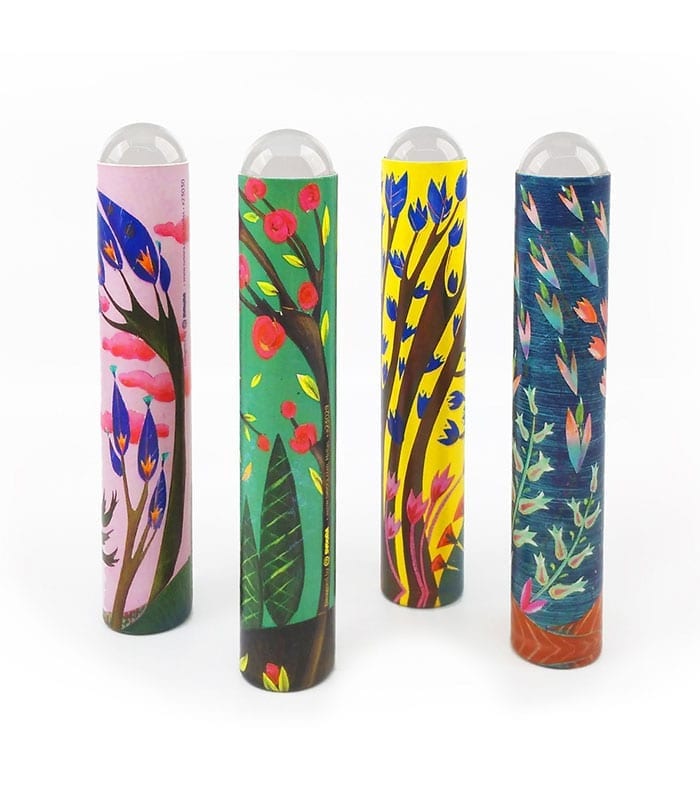 קליידסקופ קריסטל בול פרחים