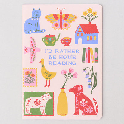 שלישיית מחברות שורה: I'd Rather Be Home Reading