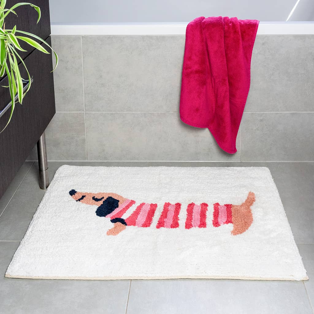 שטיח אמבטיה כלב נקניק
