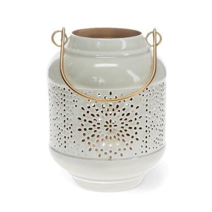 עששית אמייל אפורה מעוטרת