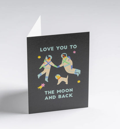 מיני כרטיס ברכה: Love You to The Moon and Back