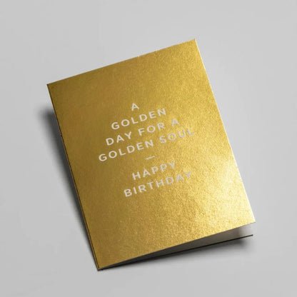 מיני כרטיס ברכה: A Golden Day for a Golden Soul