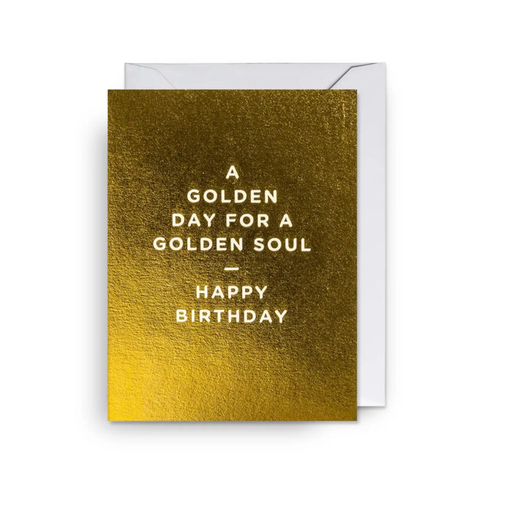 מיני כרטיס ברכה: A Golden Day for a Golden Soul