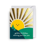 מיני כרטיס ברכה : Golden Birthday Shining Just Like You