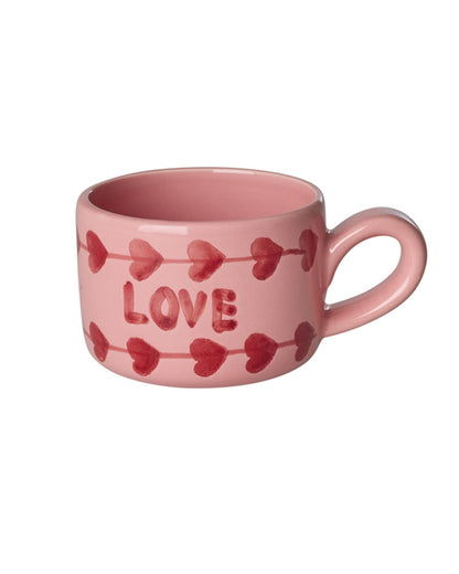 ספל קרמיקה לקפוצ'ינו - LOVE