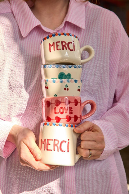 ספל קרמיקה לקפוצ'ינו - MERCI