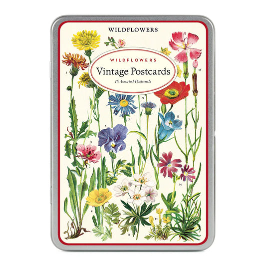 מארז גלויות בקופסת פח: Wildflowers