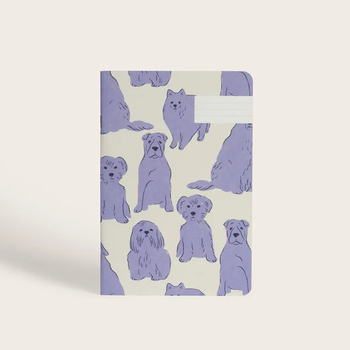 מחברת שורה A5 כלבים סגלגלים - Chiens chiens
