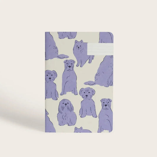 מחברת שורה A5 כלבים סגלגלים - Chiens chiens