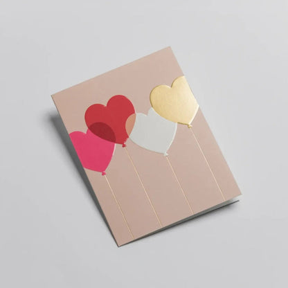 מיני כרטיס ברכה: Love Heart Balloons