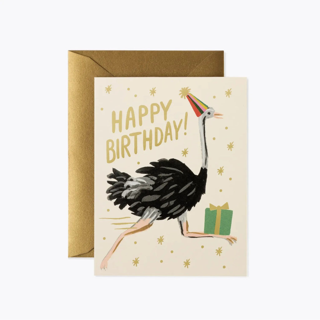 כרטיס ברכה: OSTRICH BIRTHDAY