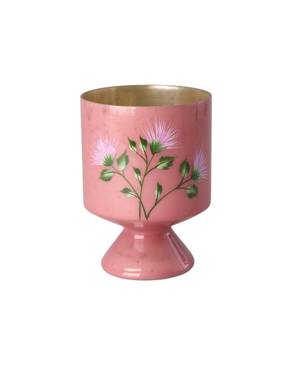 ואזת זכוכית ורודה - פרחים