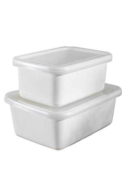 סט קופסאות אמייל לאחסון עם מכסה