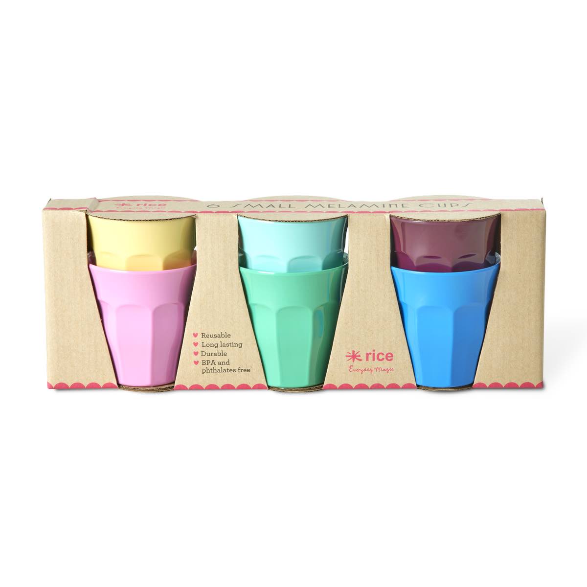 סט 6 כוסות מיני צבעי TRUE COLOR
