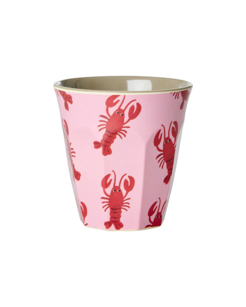 כוס מיני מסט אוקיאנוס ורוד-לובסטרים רקע ורוד