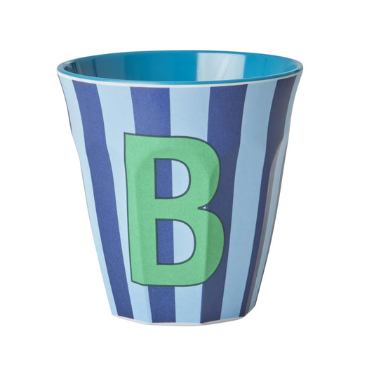 כוס מלמין B פסים כחול ותכלת