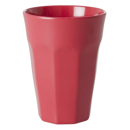 כוס לאטה חלקה אדום