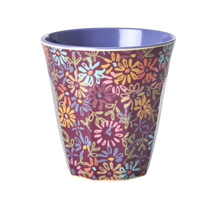 כוס מלמין פרחים וינטג׳