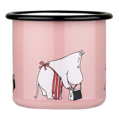 ספל אמייל: Moominmamma-  Pink M