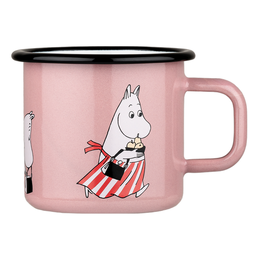 ספל אמייל: Moominmamma-  Pink M