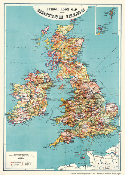 פוסטר: British Isles Map