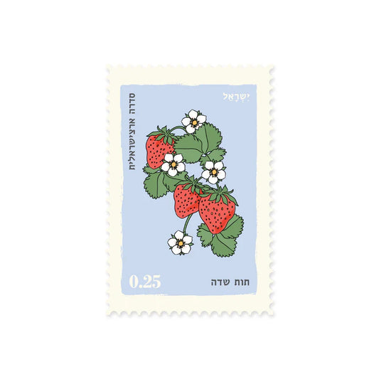גלויה בחיתוך בול: Strawberry, תות שדה
