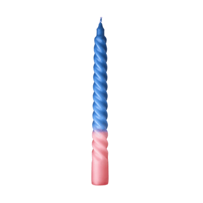 נר מסולסל לבחירה ב- 3 צבעים