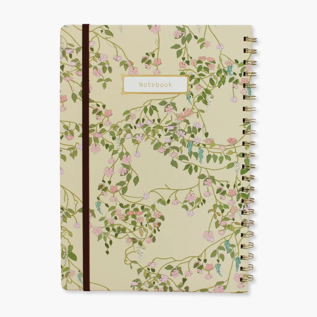 מחברת ספירלה שורה Floral Vines A4