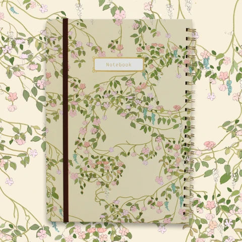 מחברת ספירלה שורה Floral Vines A4