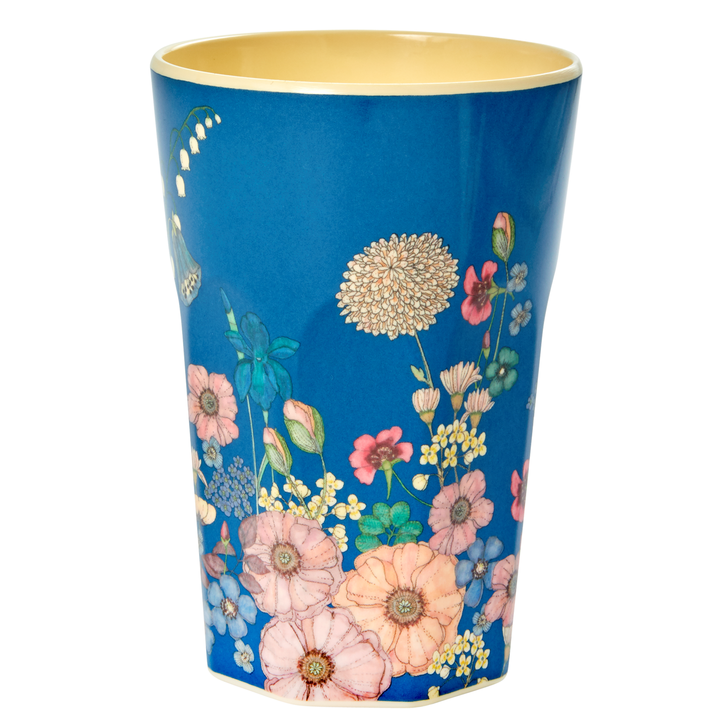 כוס מלמין לאטה קולאז' פרחים