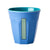כוס מלמין אות I חאקי רקע כחול